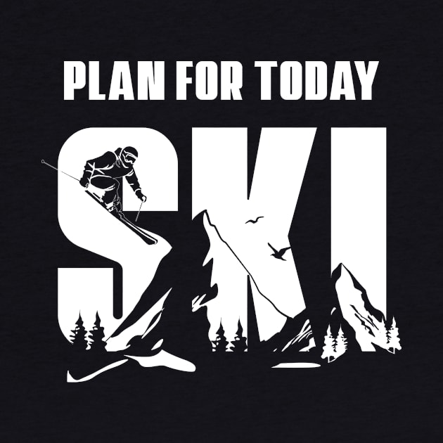 Funny Ski Trip, Skiing Vacation For Ski Lover In Mountains, Snowboarding season Man And Women by ANAREL